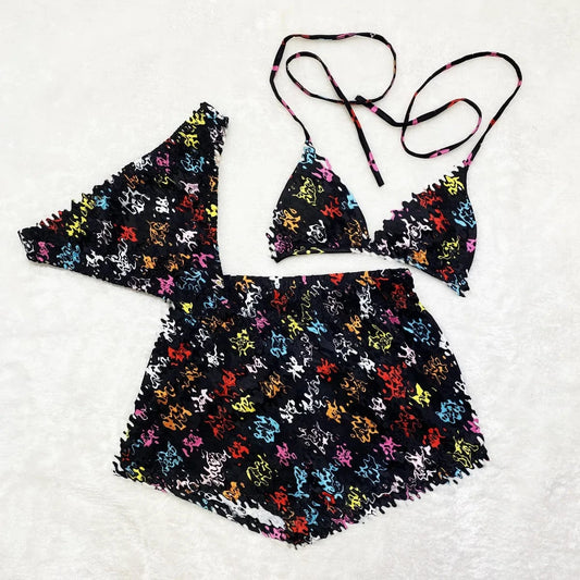 Custom Logo Free Shipping Luxury Designer Swimwear Famous Brands Bikini Sets Bathing Suits Beach Pool Swimsuit For Women