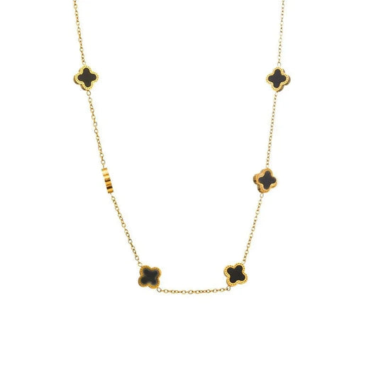 Custom lucky flower jewelry Pendant Necklace Name Bling Gold Plated Personalized Jewelry charms for jewelry making
