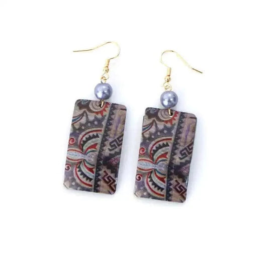 custom-made / GJZ417 komi 2022 Hawaiian jewelry earrings rectangle shape of earrings