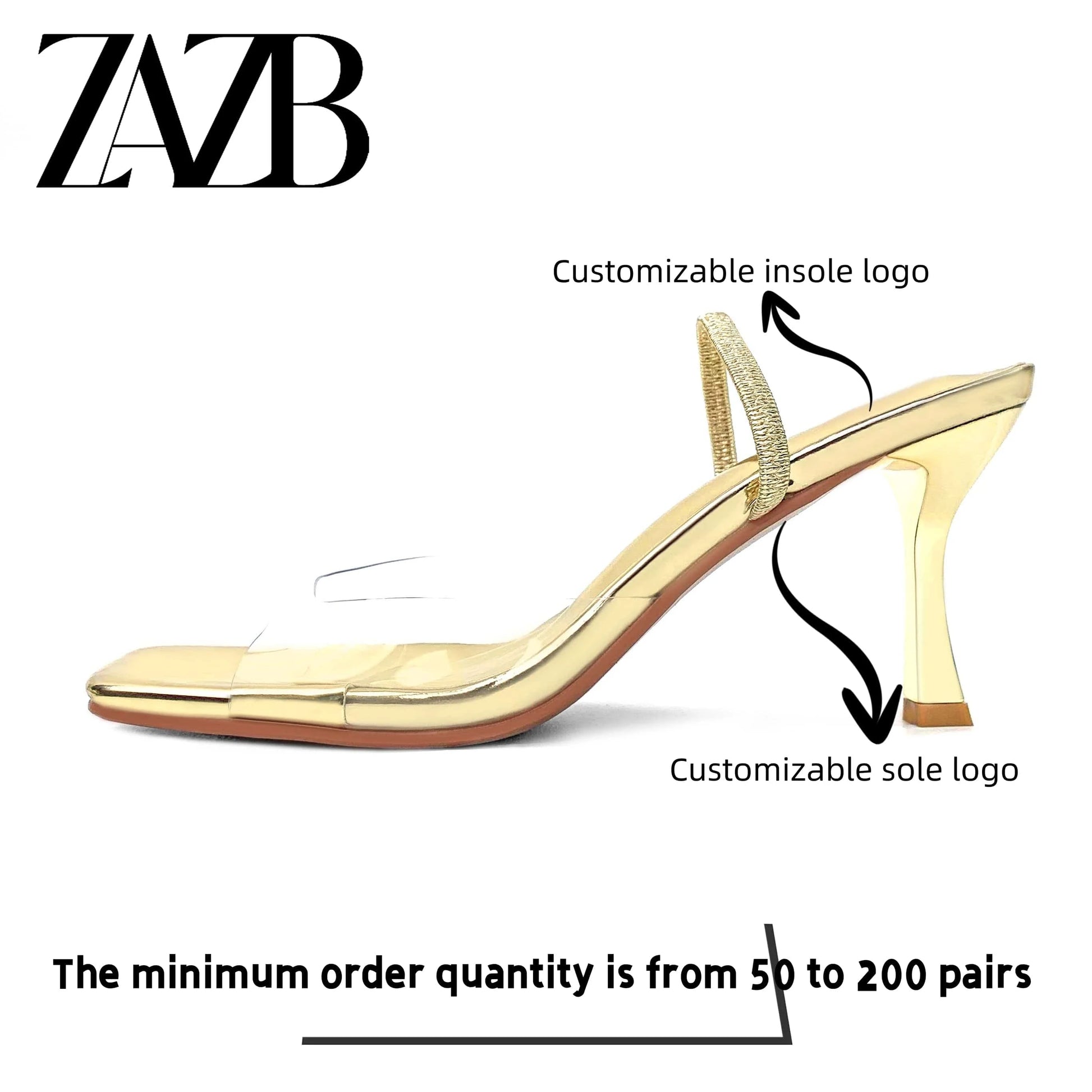 Custom occupation transparent square designer shoes sandals for women and ladies high heels luxury grace  femmes fashion