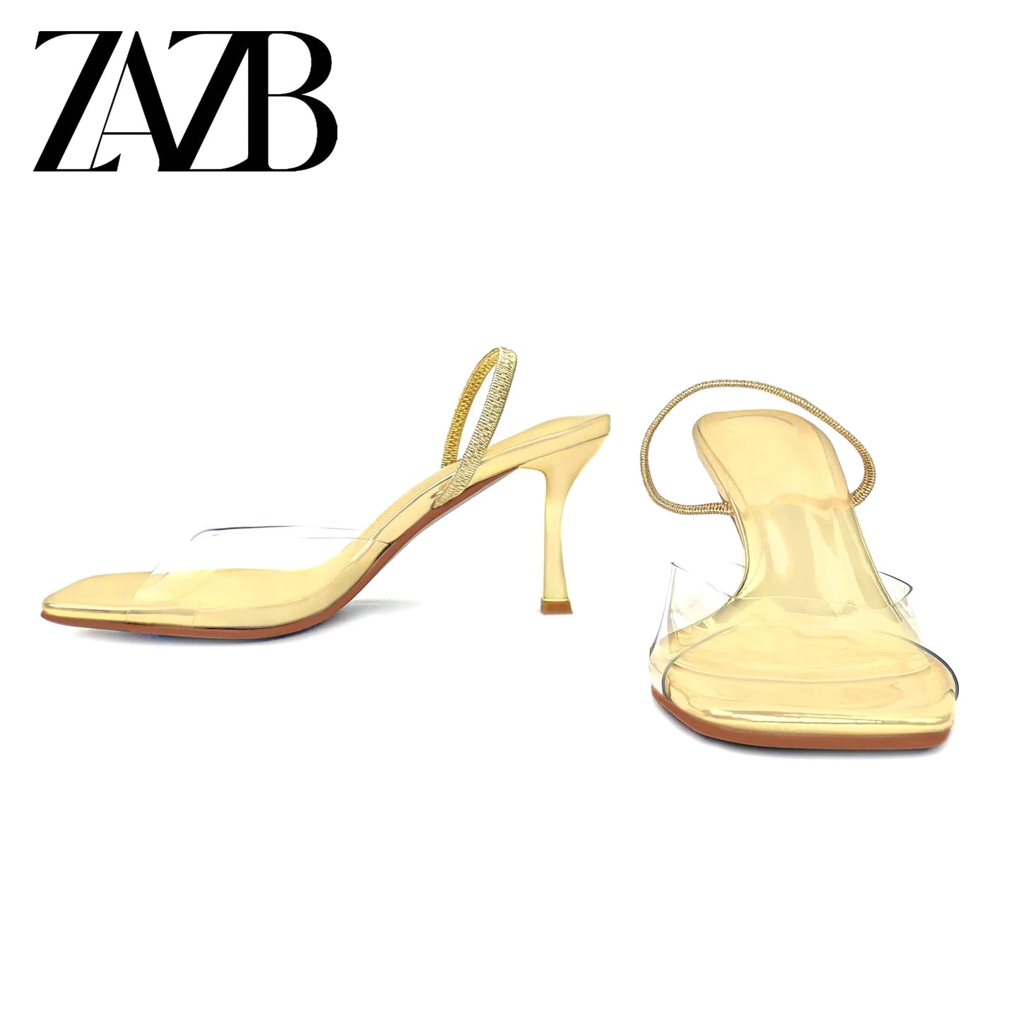 Custom occupation transparent square designer shoes sandals for women and ladies high heels luxury grace  femmes fashion