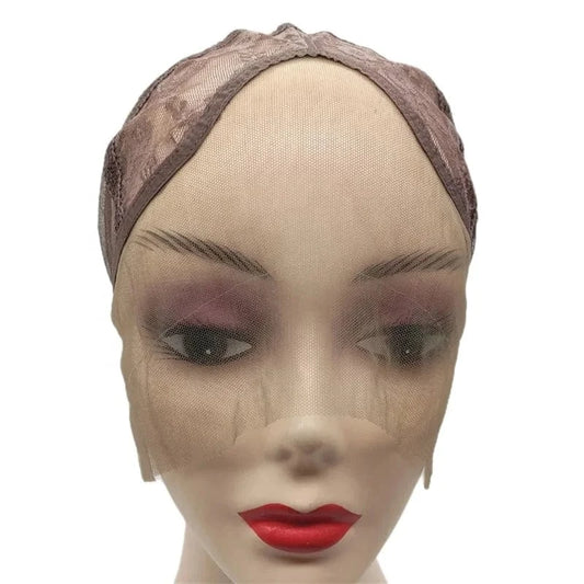 Custom Private Label Transparent Lace 613 13x6 HD Lace Frontal Wig Human Hair Small Cap Invisible C Shape Ear Cap Design For Wig