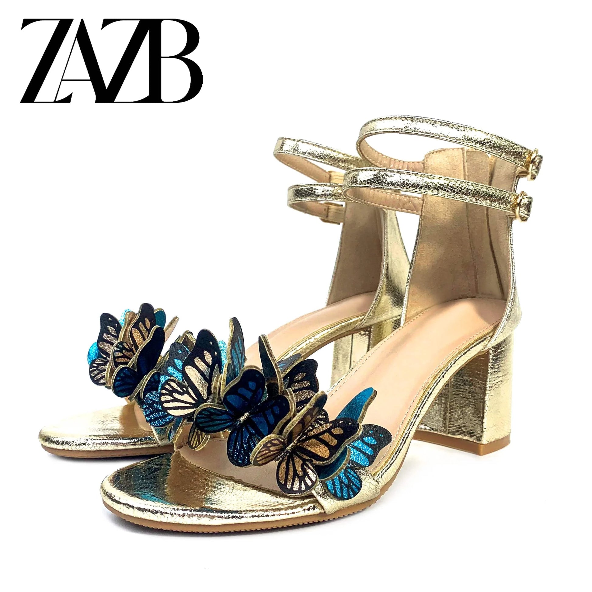 Custom round toe designer shoes Women's sandals High heels Luxury women's fashion high heels sandals