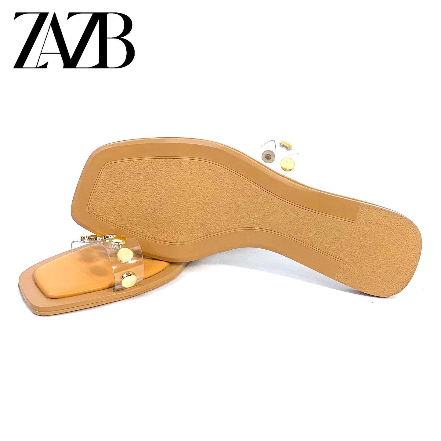 Custom shiny metal square designer shoes square sandals for women and ladies flat slippers luxury sandy beach femmes fashion