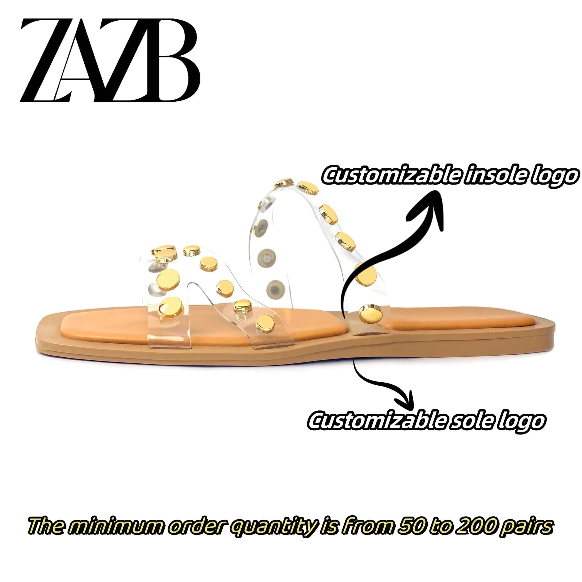Custom shiny metal square designer shoes square sandals for women and ladies flat slippers luxury sandy beach femmes fashion
