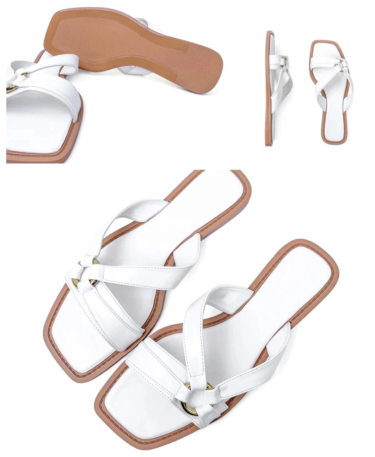 Custom solid color square designer shoes sandals for women and ladies slipper shoes luxury sandy beach  femmes fashion