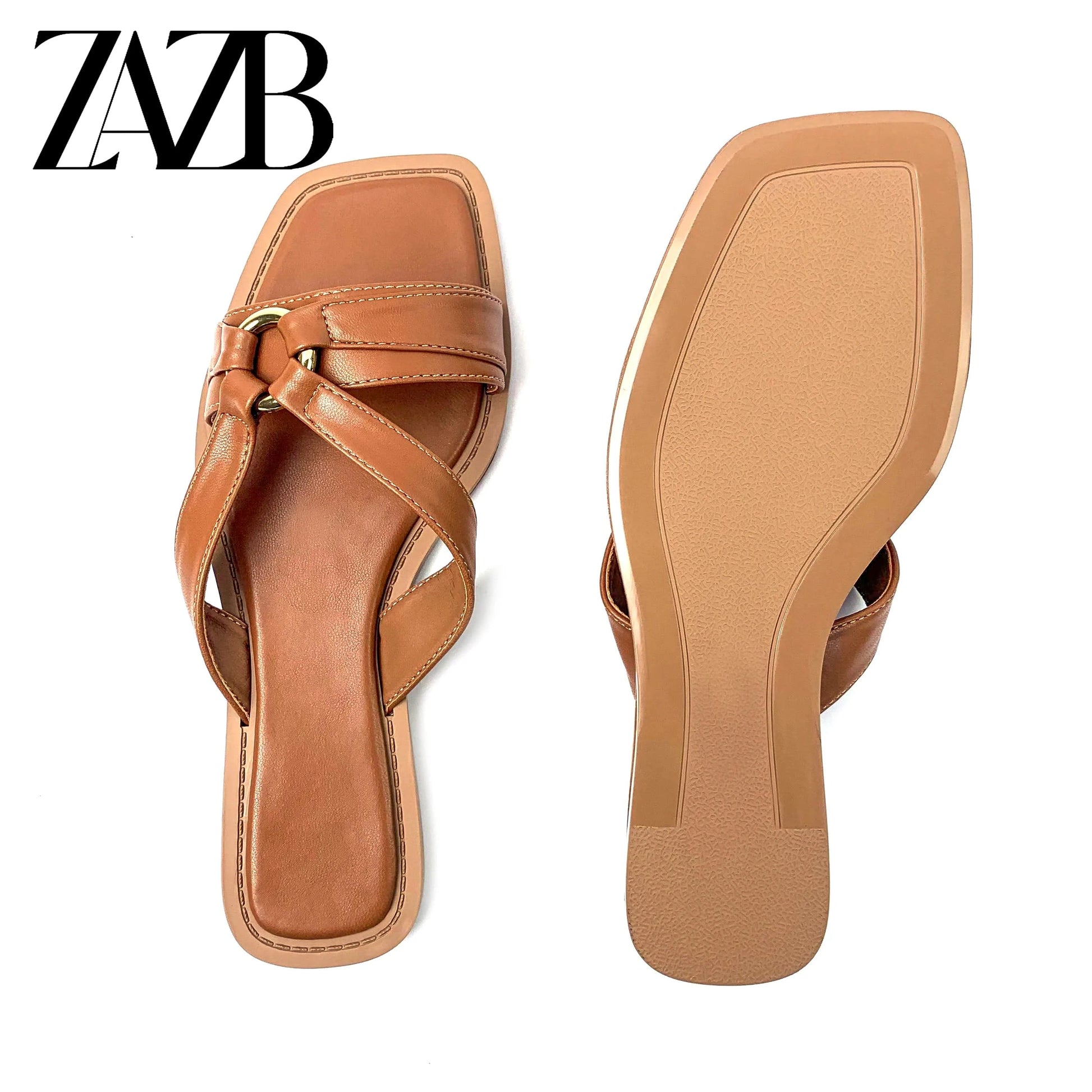 Custom solid color square designer shoes sandals for women and ladies slipper shoes luxury sandy beach  femmes fashion