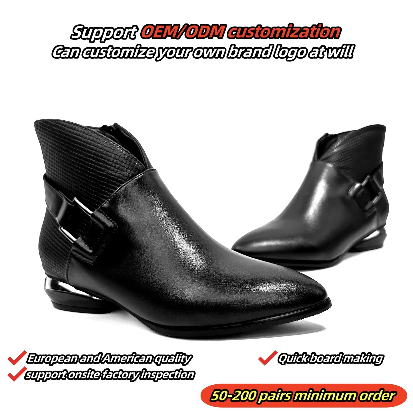 Custom women shoelaces pointed head designer shoes high heels  leather boots  women genuine leather leathers luxury  Zipper