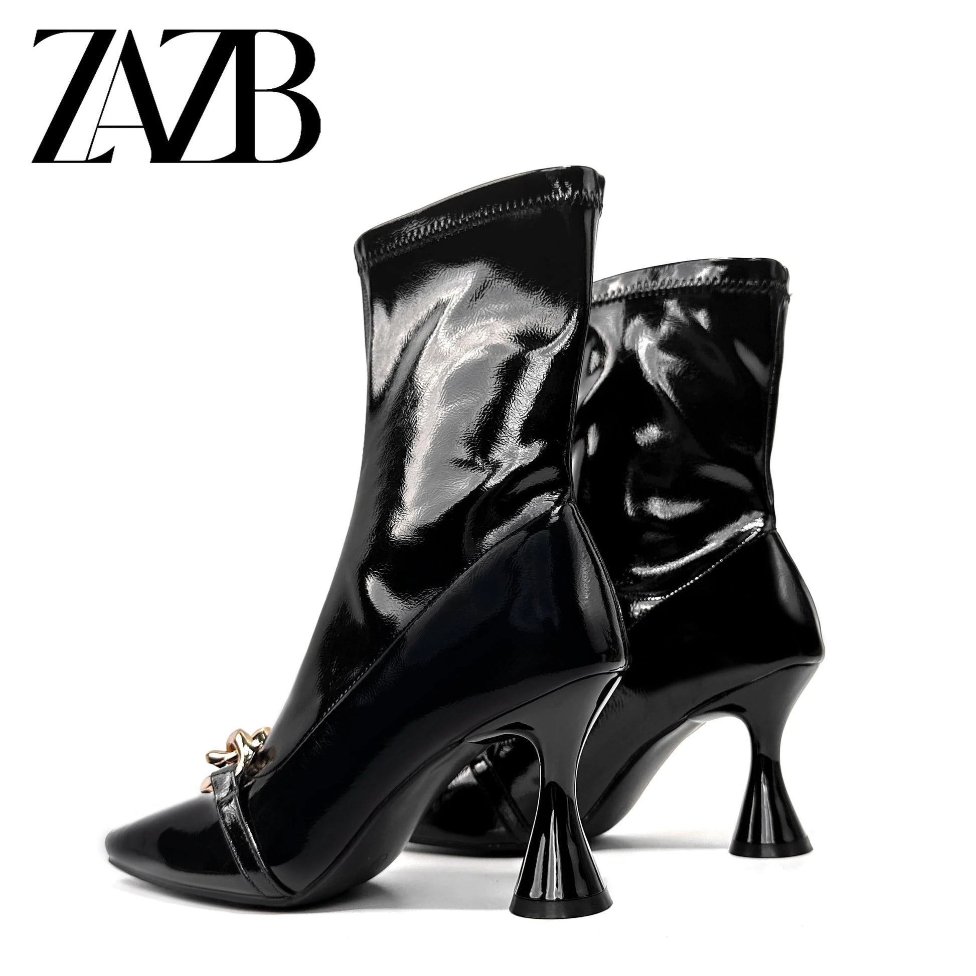 Custom women solid color Shoelace metal buckle designer shoes high heels  leather boots  women genuine leather leathers luxury