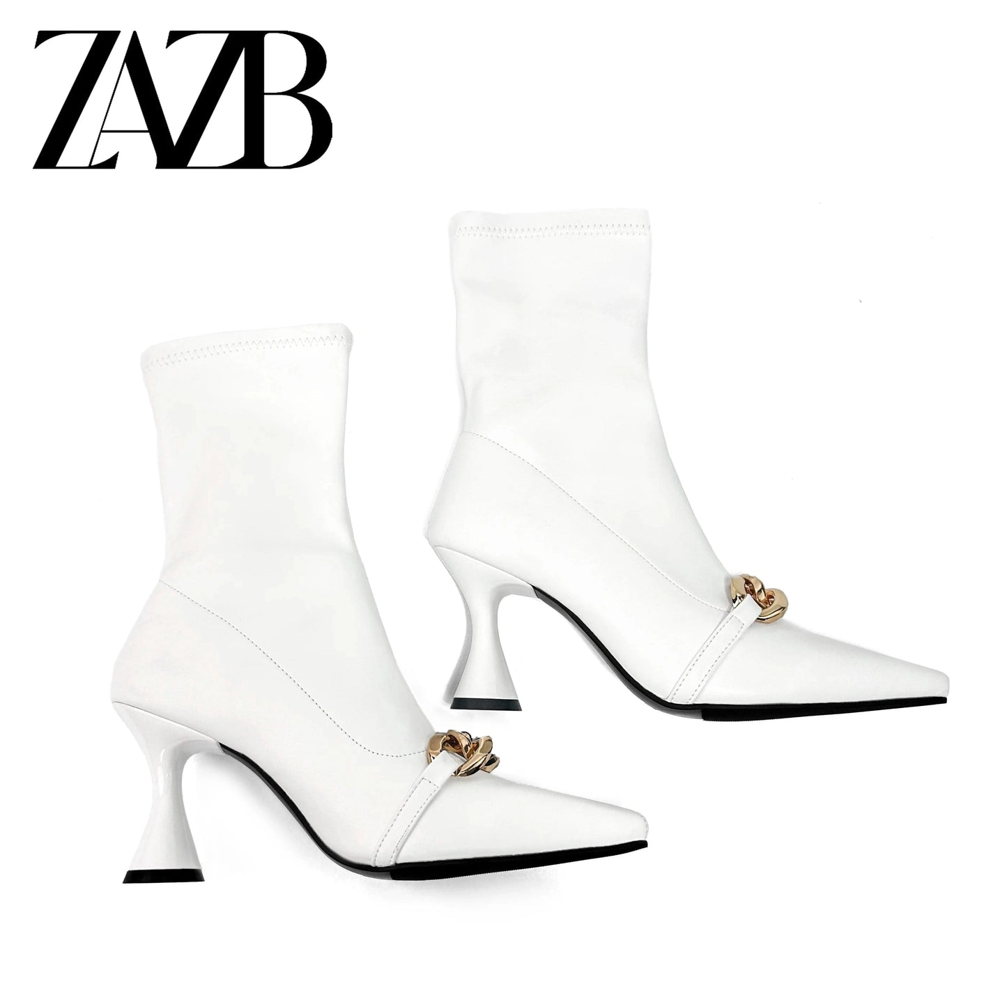 Custom women solid color Shoelace metal buckle designer shoes high heels  leather boots  women genuine leather leathers luxury