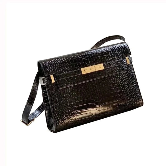 Customizable logo Bag 2024 new women's bag leather retro versatile One Shoulder Messenger underarm bag