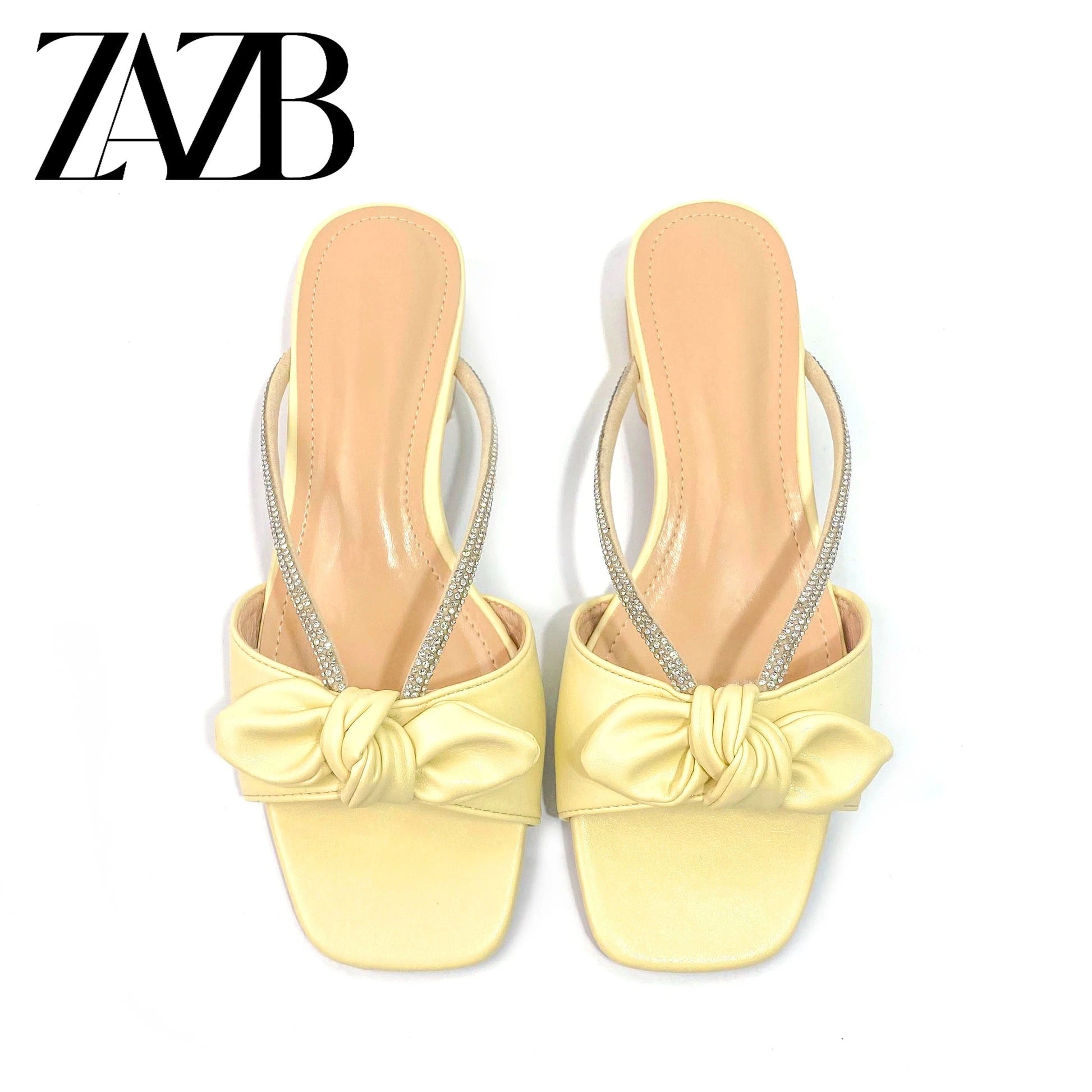 Customized designer shoes Fishbill shiny slippers Women's and women's medium heel slippers Luxury women's fashion