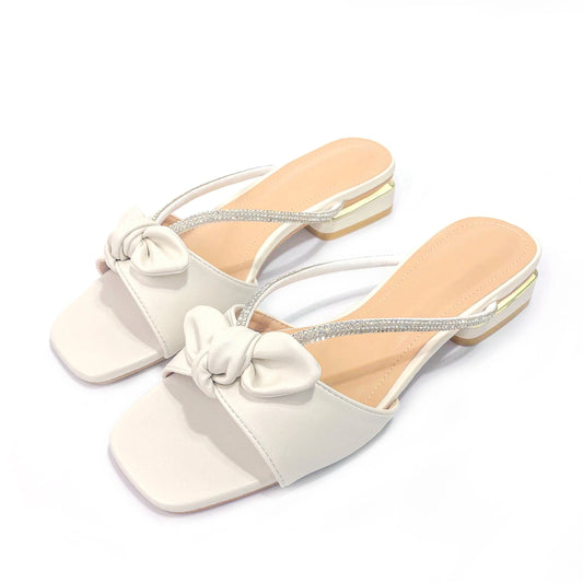 Customized designer shoes Fishbill shiny slippers Women's and women's medium heel slippers Luxury women's fashion