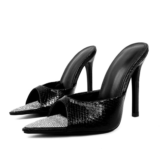 Customized designer shoes Pointed slippers Women and women's high heel slippers Luxury women's fashion