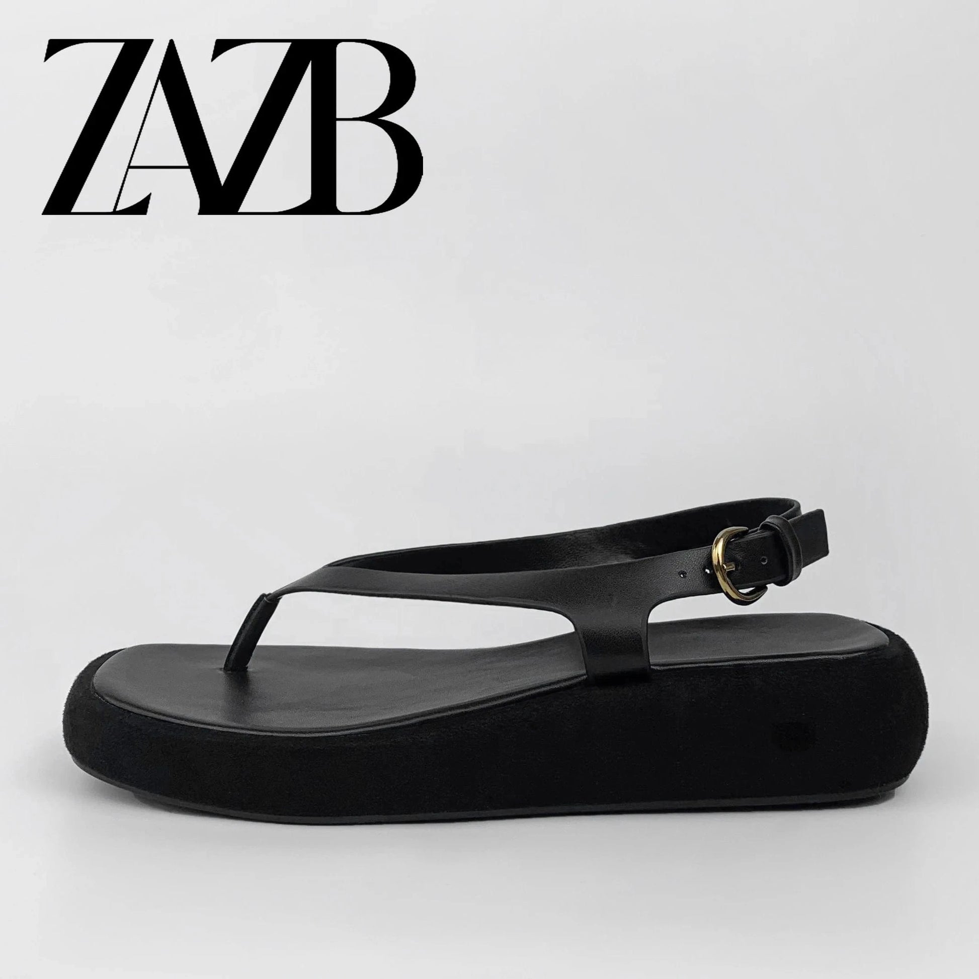 Customized Exquisite Fashion Retro Roman Style Clamping Sandals Metal Button Sandals