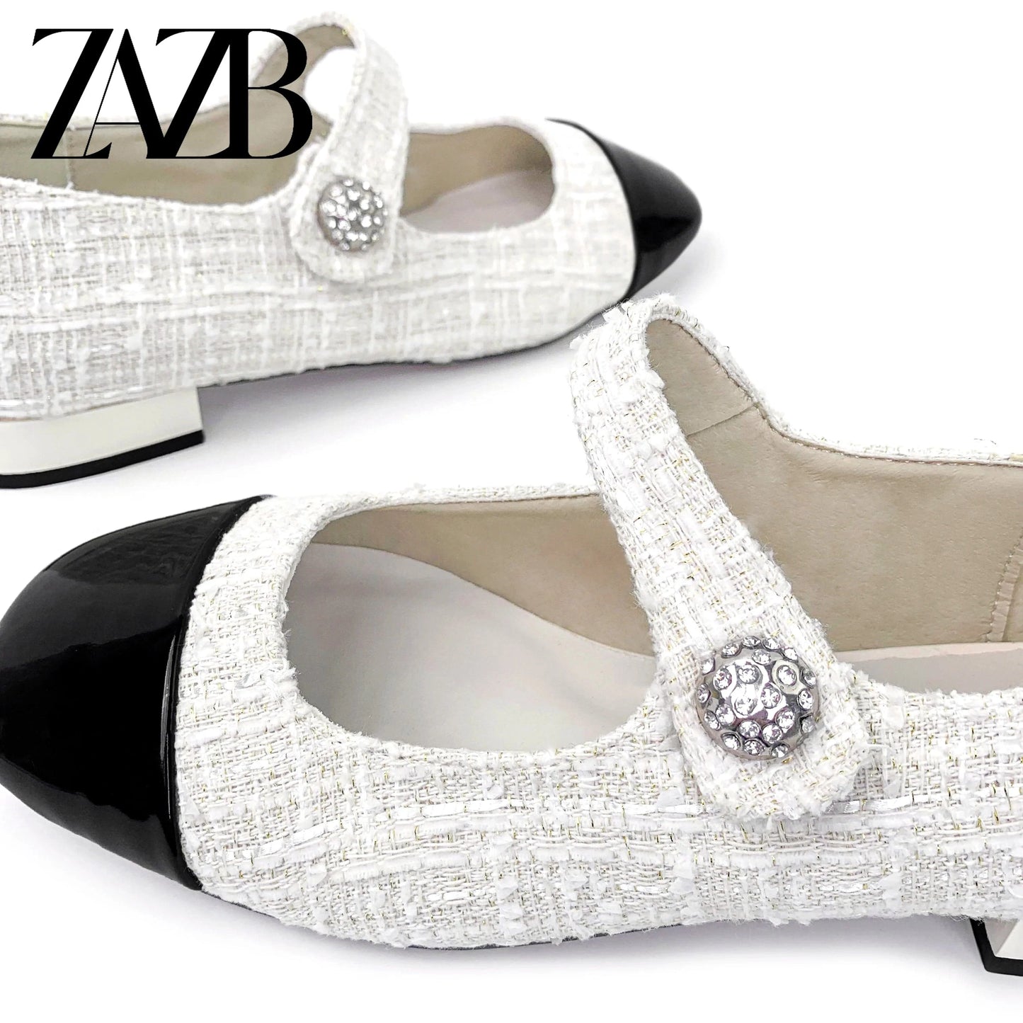 Customized fine button designer women's shoes sandals women's luxury women's fashionable exquisite flat shoes