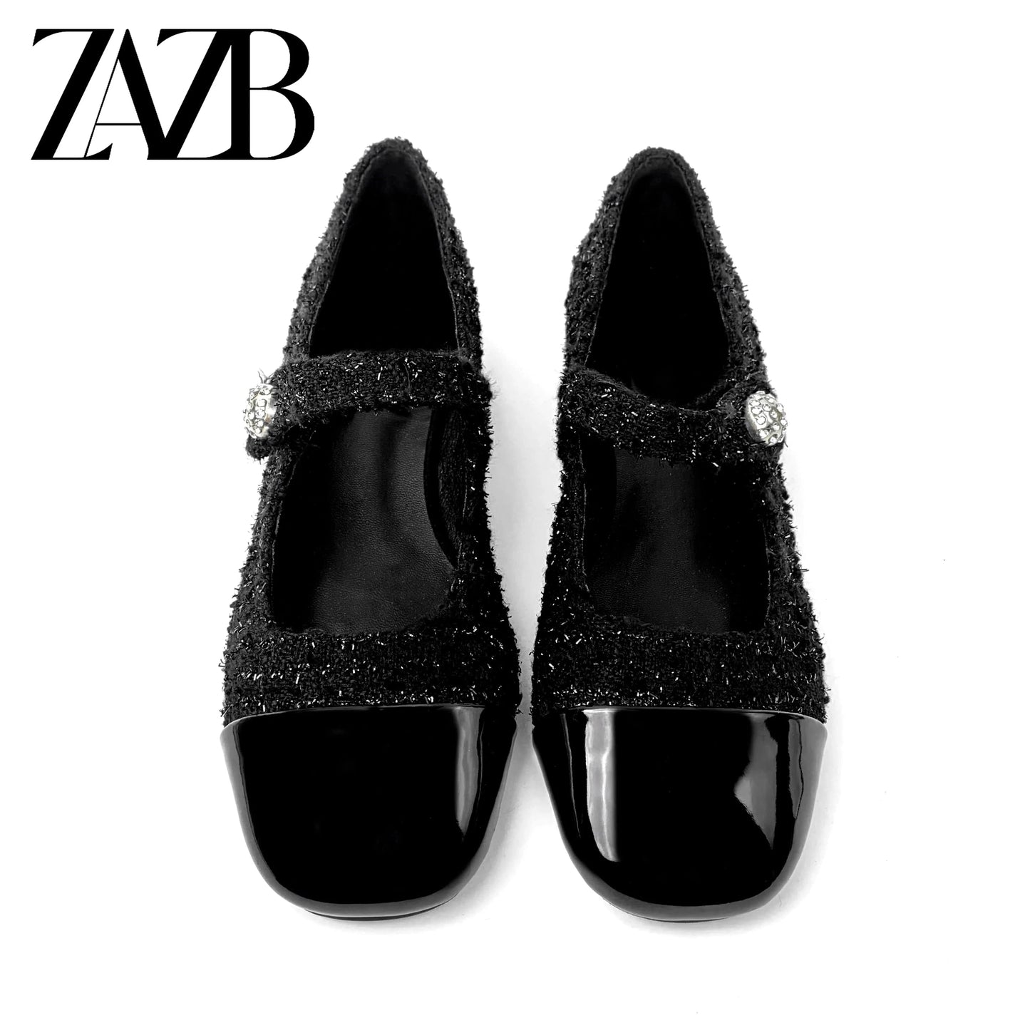 Customized fine button designer women's shoes sandals women's luxury women's fashionable exquisite flat shoes