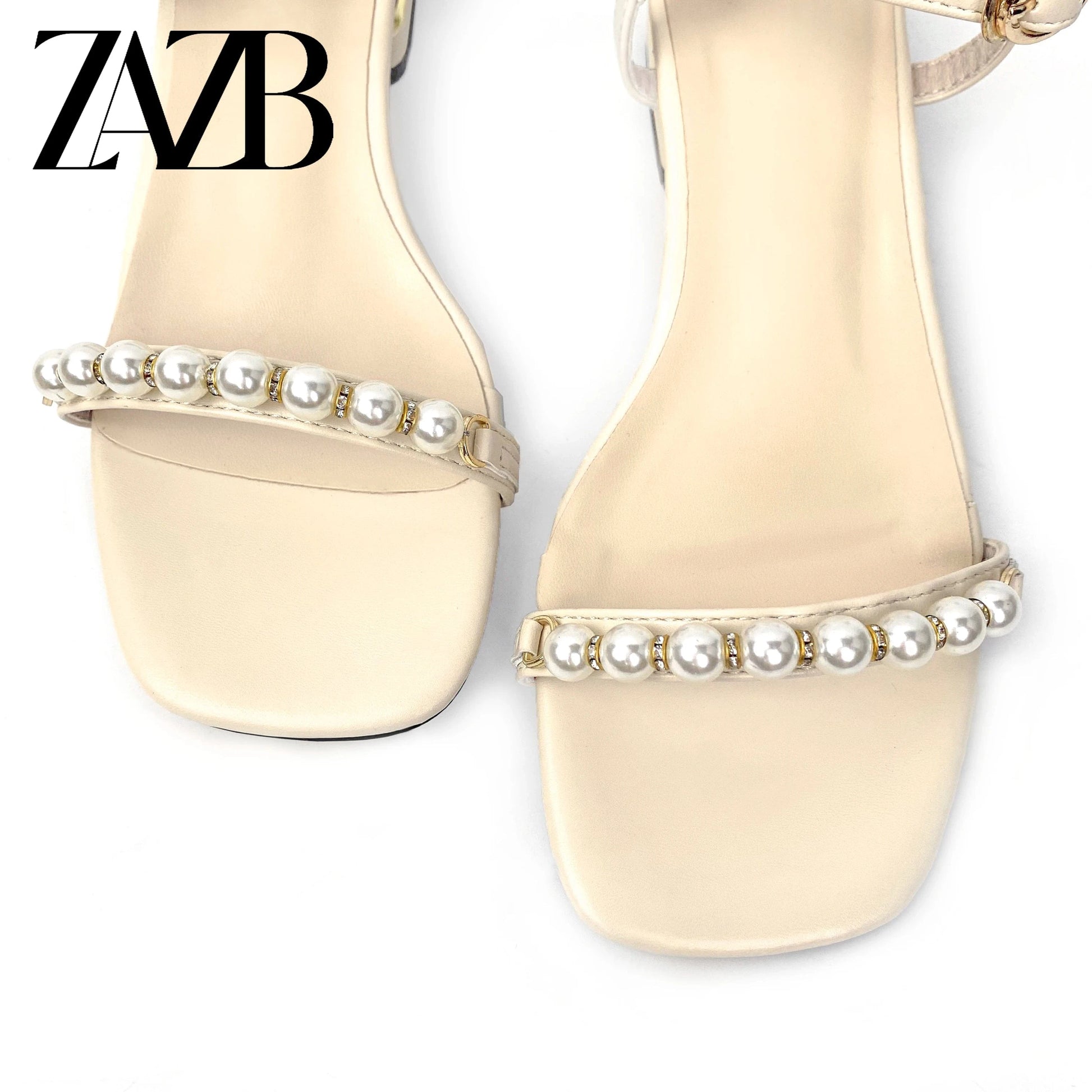 Customized fine sandals Black metal chain decoration Fashion comfortable medium heel sandals