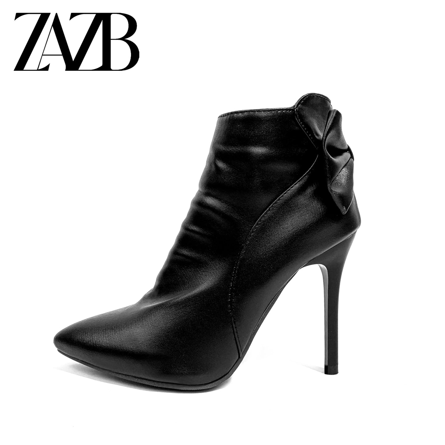 Customized Women's Fashion Bowknot Zipper Designer Coarse Heel Boots Women's Simple Fashion Luxury Boots
