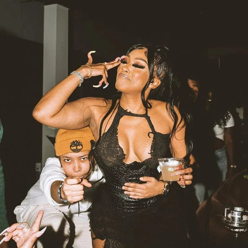 CUTENOVA 23DS122703 New 2024 Fashion Halter Irregular Design Sexy Club Dresses Women's Dresses