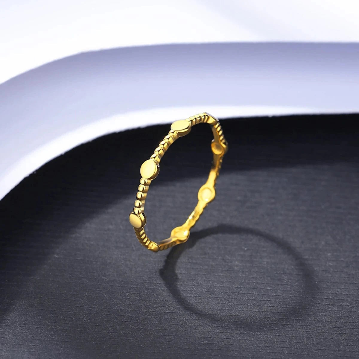 CZCITY 925 Silver Trendy Lady Finger Popular Metal Korean Matching S925 Sterling Unique Dainty Plated Gold Ring