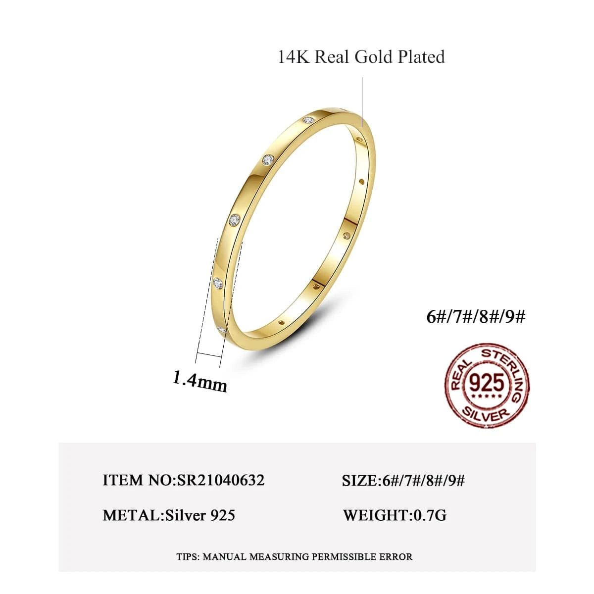 CZCITY S925 Sterling Woman Lady 925 Trendy Gold Plated Signet Cheap Finger Zircon Popular Silver Cz Ring