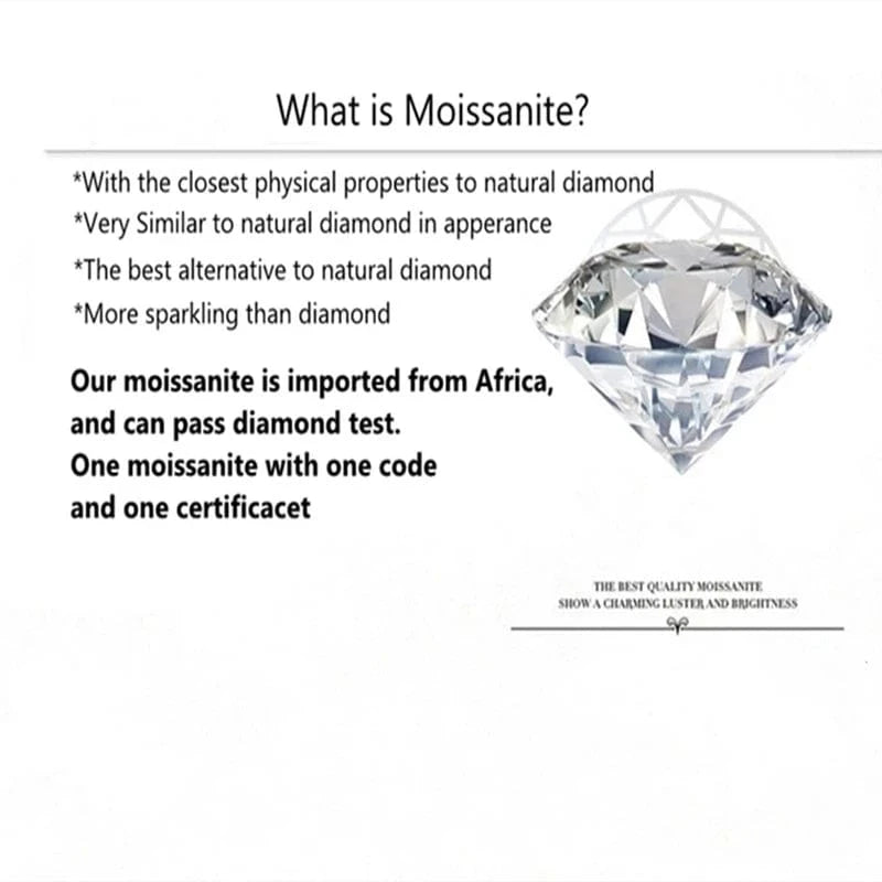 D Color Diamond Moissanite Ring 925 Sterling Silver 18K White Gold Plated Double Slim Waist Wedding Rings Classic Female Jewelry