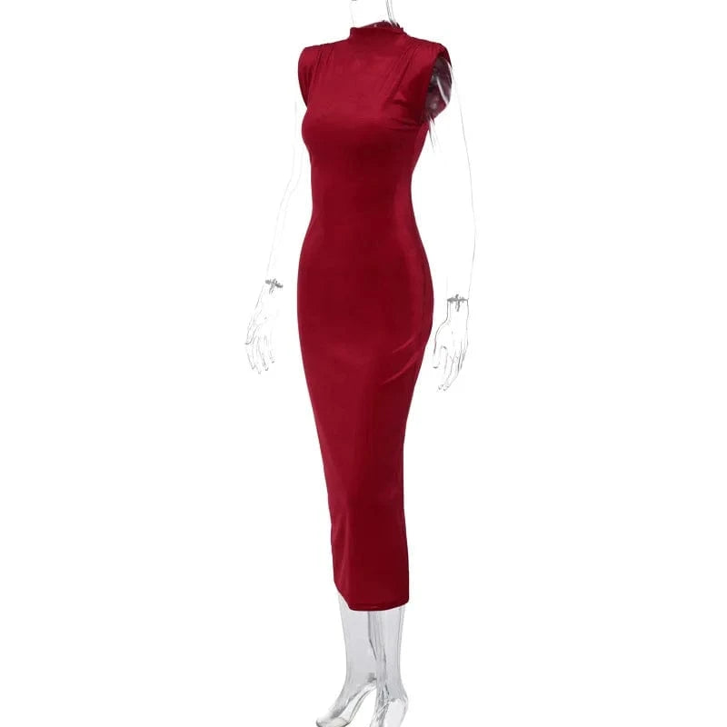 D3C15387A 2024 Spring And Summer Dresses Women Lady Elegant Casual Midi Dress