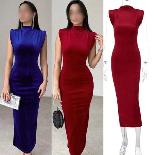 D3C15387A 2024 Spring And Summer Dresses Women Lady Elegant Casual Midi Dress