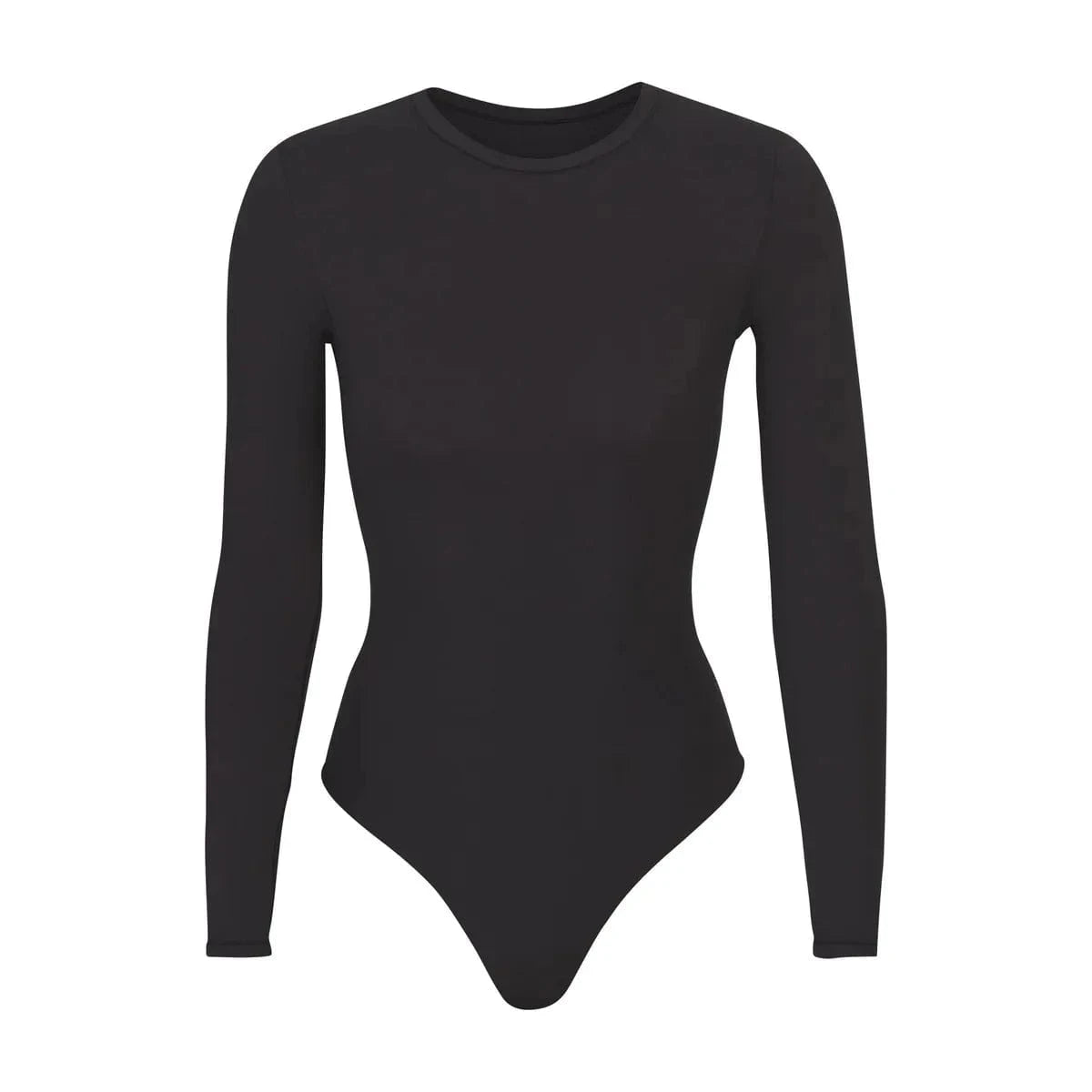 DAMOCHIC Essential Bodysuits Long Sleeve High Elastic Daily Wear One Piece Bodysuit Basic Fit Smooth Dupe Bodysuit Tops Women