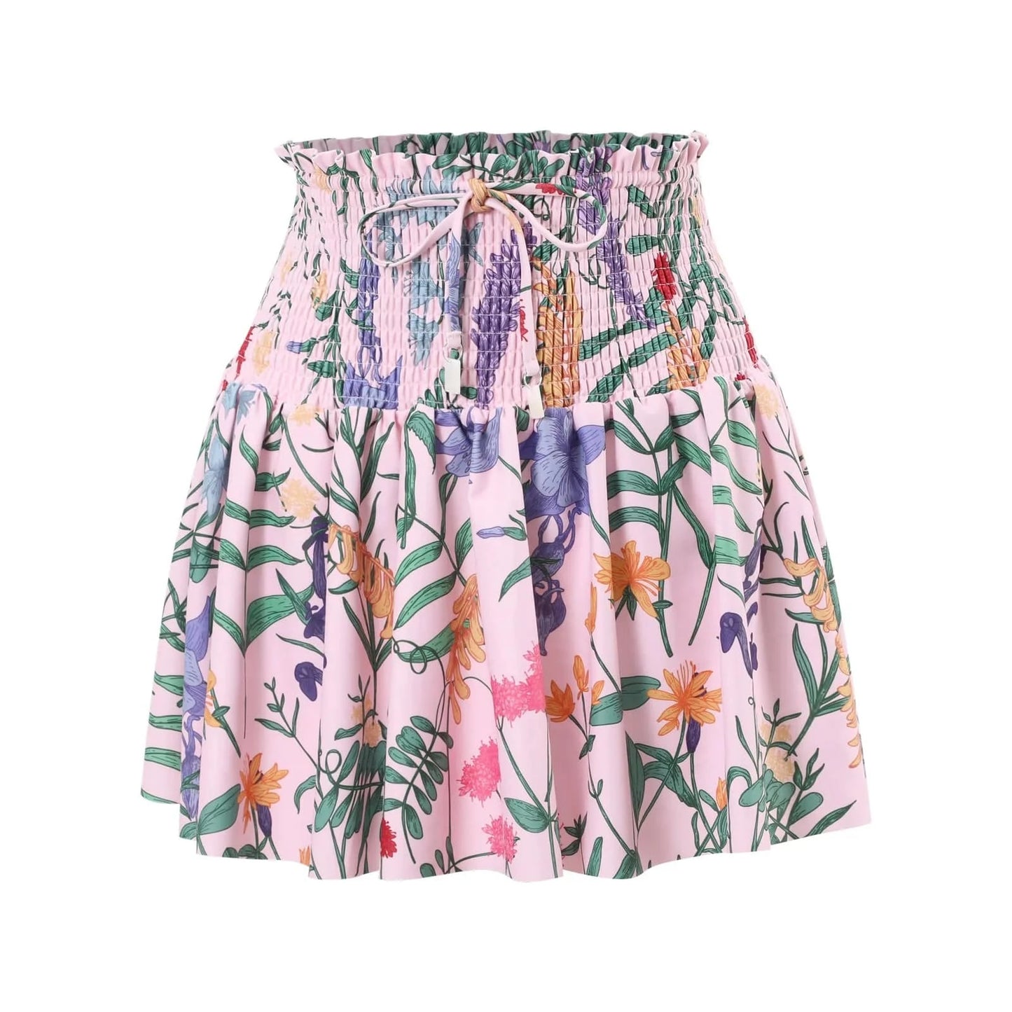 DAMOCHIC Ruffle One Shoulder Swimsuits with Swimwear Skirt Summer Printed Beach Wrap Cover Up 1 Piece Bathing Suit 2023 Women