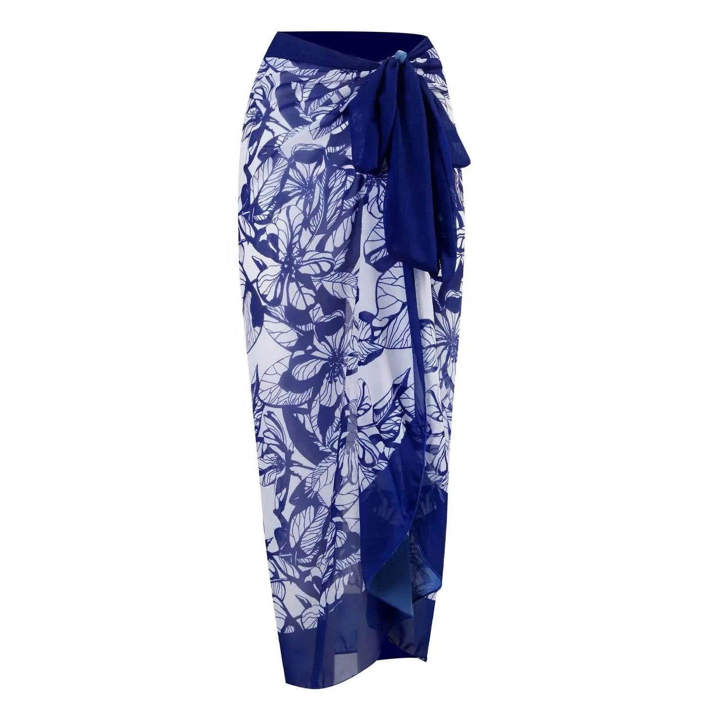 DAMOCHIC Sexy One Piece Bathing Suits for Women Printed Swimsuit with Sarong Wrap Skirt Beach Cover Swimwear Beachwear 2023