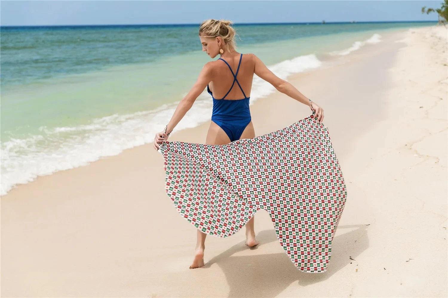 DAMOCHIC Swimwear Manufacturer Cover Ups Printed Bathing Suit Wrap Beach Dress Women Bikini Beachwear Cover Ups 2023 Supplier