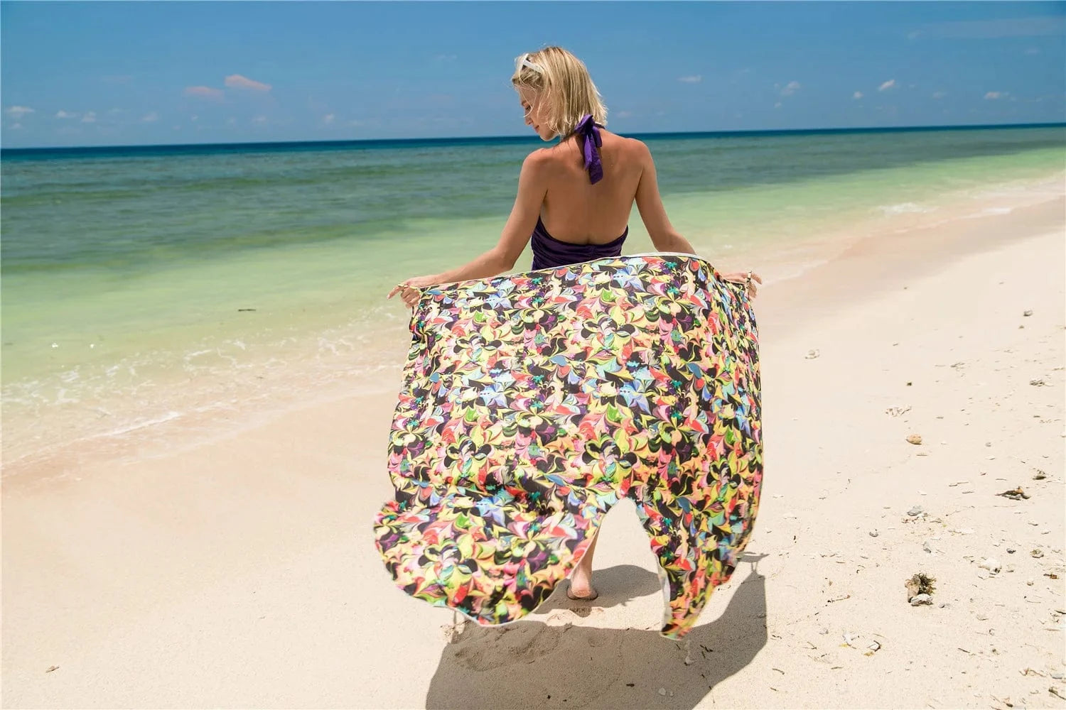 DAMOCHIC Swimwear Manufacturer Cover Ups Printed Bathing Suit Wrap Beach Dress Women Bikini Beachwear Cover Ups 2023 Supplier