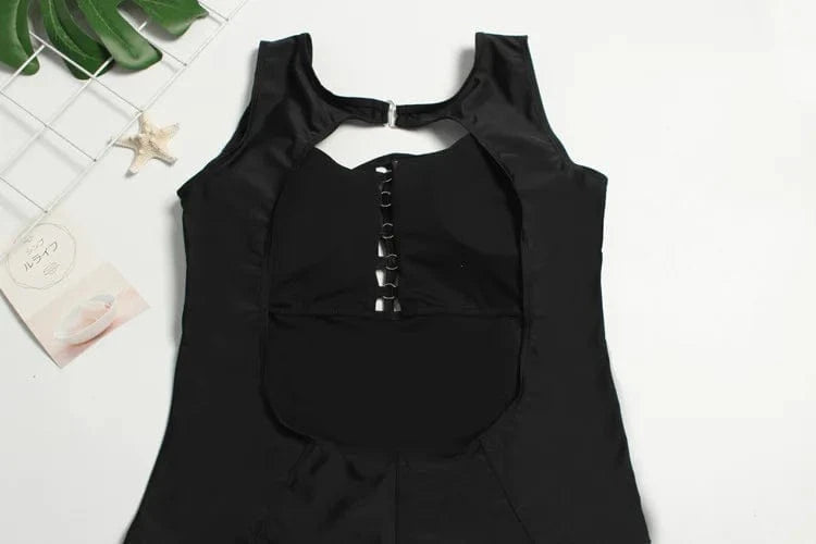 DAMOCHIC Wholesale One Piece Swimwear Backless Black Sexy Bikini Solid Color Bathing Suit 1 Piece Plus Size Swimsuit Modest 2023
