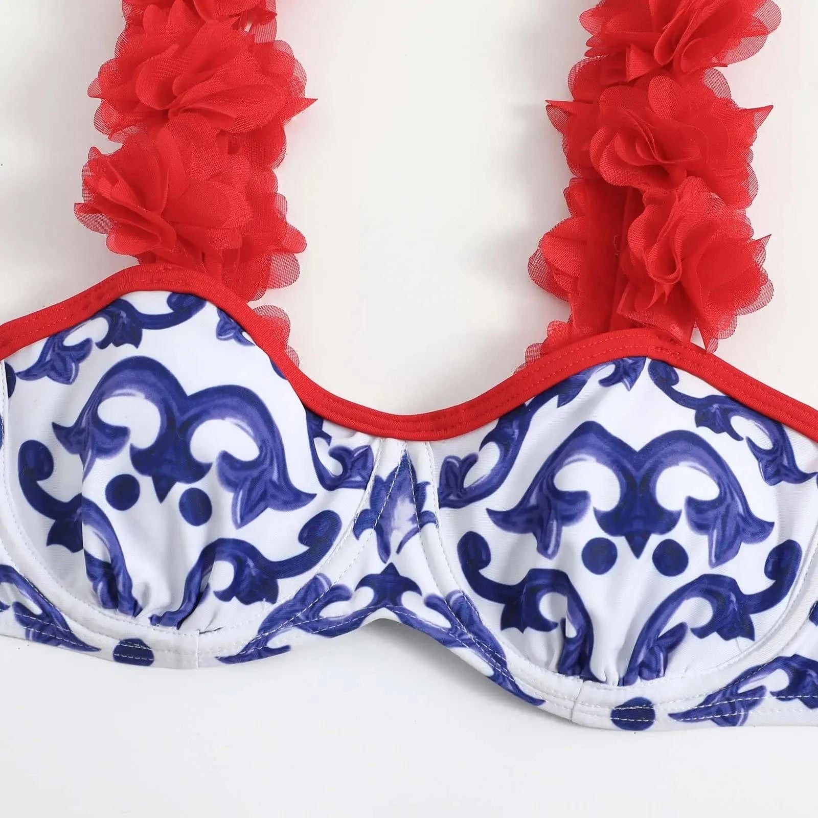 DAMOCHIC Wholesale Swimsuit for Women 3Pcs Beachwear Designer Swimwear Luxury Bikini Set with Bathing Suit Beach Cover Up 2023