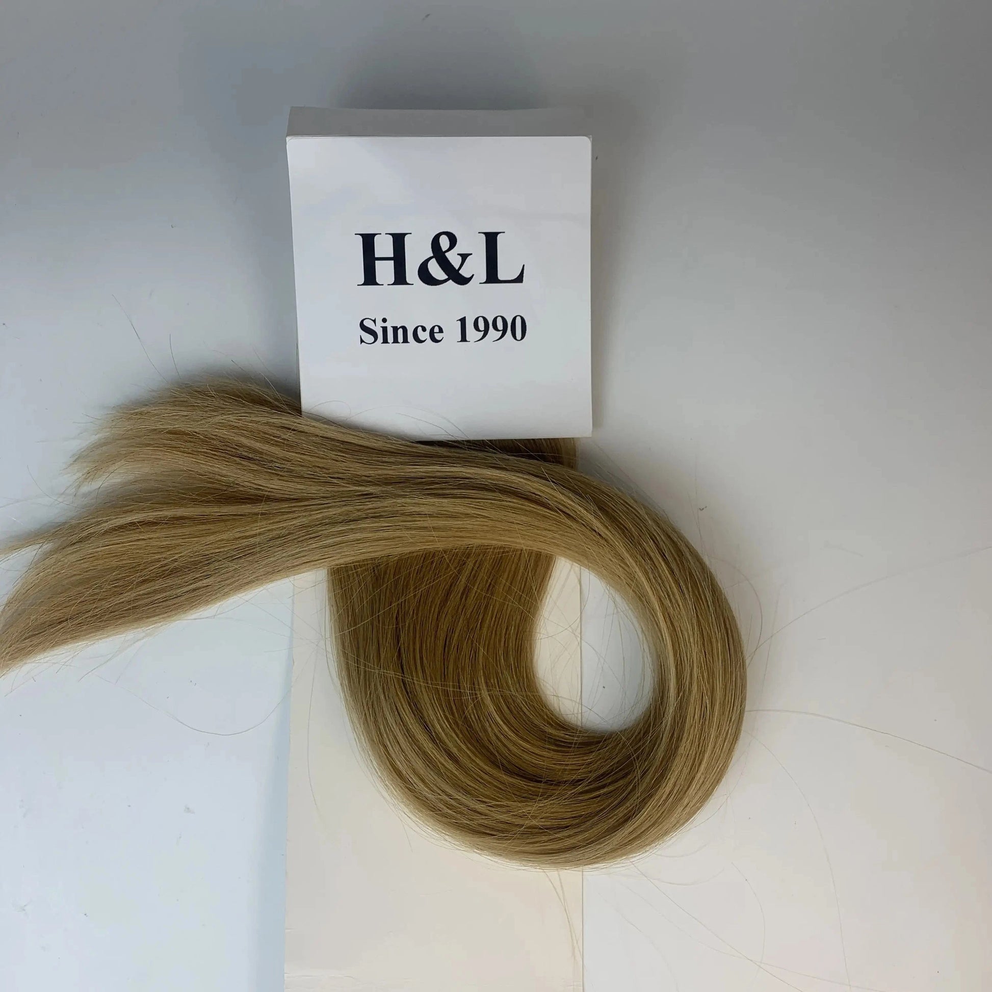DARK BLONDE / 20 Inches H&L Since 1990 FACTORY SUPPLIED TOP QUALITY HUMAN HAIR FALSE HAIR