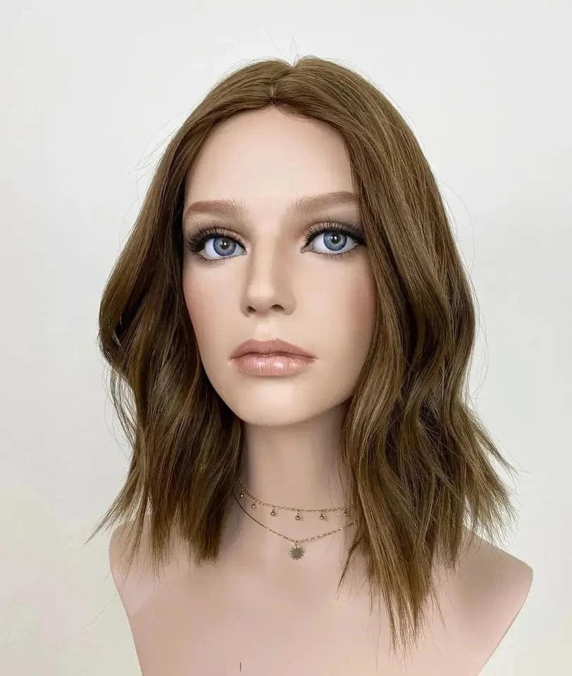 Dark Color European Human Hair Lace Front Wig Natural Wave Highlight Color Glueless Wigs Human Hair