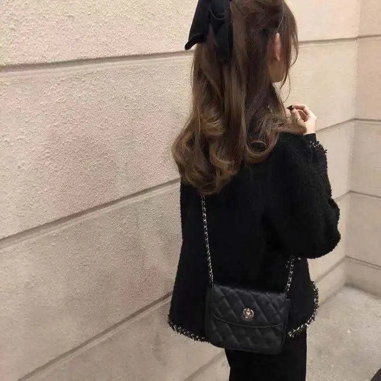 Dating Casual New Style Elegant Ladies Outfits Women Clothing Comfortable Noble Classic Tweed Jacket Coat