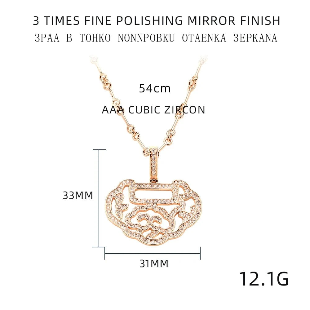 Decorative Pattern / Largest Necklace High Grade 18K Electroplating Long Chain Rhodium Pendant Necklace Earring Set Wholesale Vintage Jewelry In 2023