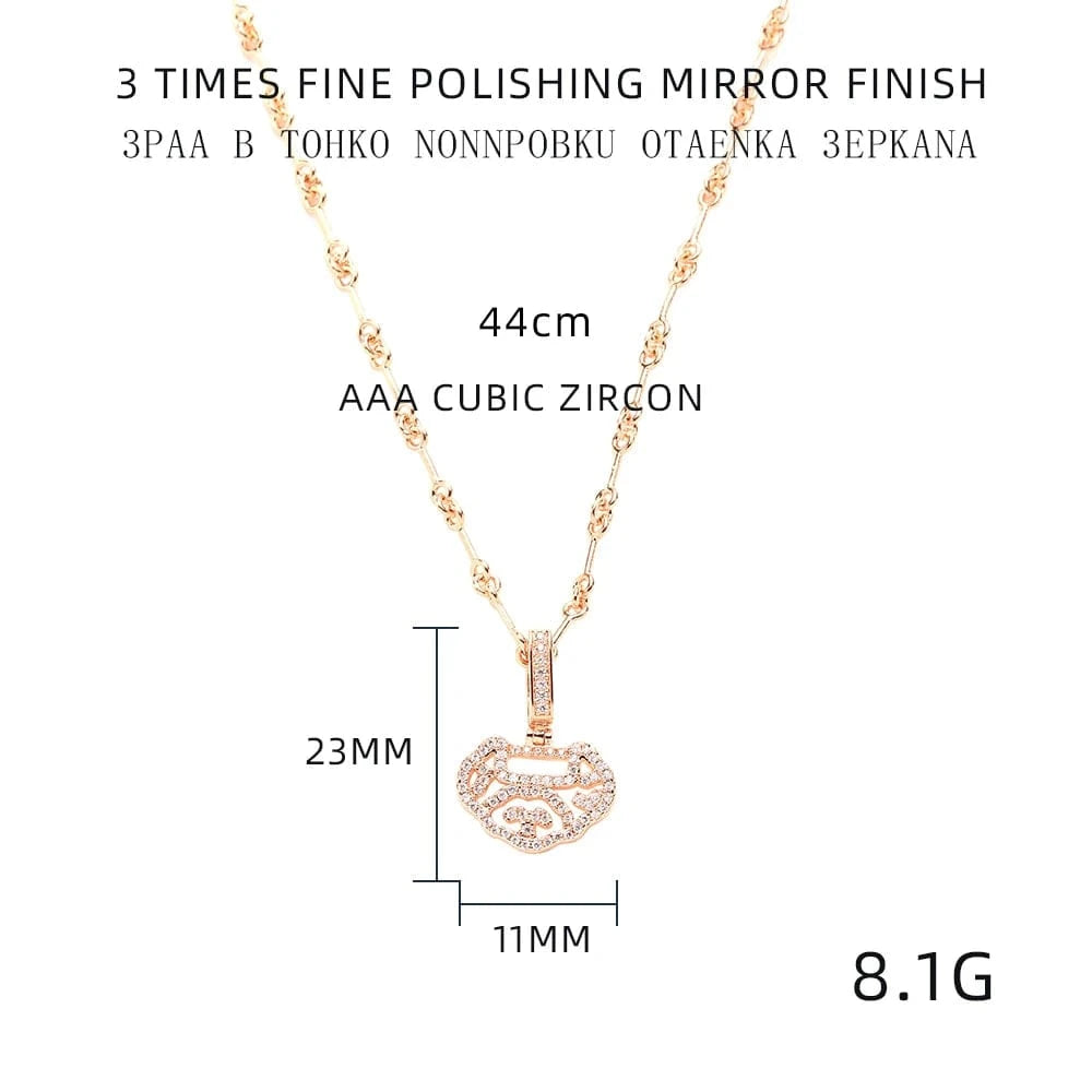 Decorative Pattern / Small Necklace High Grade 18K Electroplating Long Chain Rhodium Pendant Necklace Earring Set Wholesale Vintage Jewelry In 2023