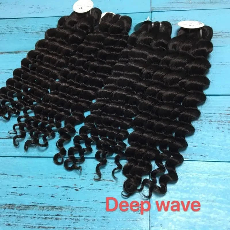 deep wave / 14 Inches 100% mink brazilian cuticle raw virgin aligned hair  human hair extension hair wigs