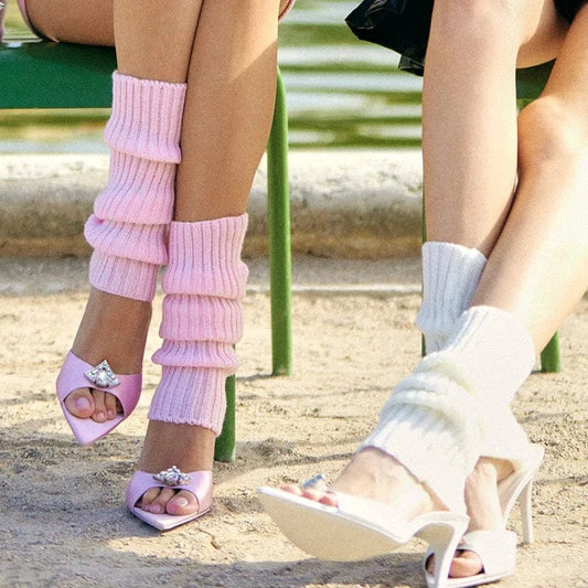 Deleventh Shoes Slip On Ladies Shoes Nice Lady Heeled Slipper Women's Pump Unique Plaid High Heel Sandals