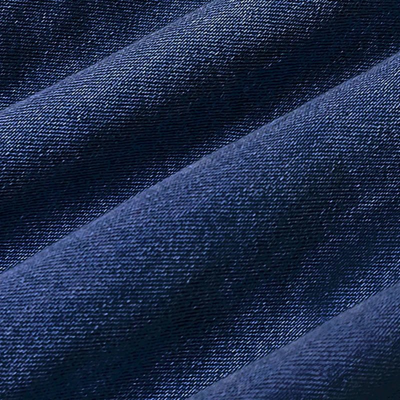 Denim Top With Turtleneck And Splice Puff Sleeves For Casual Streetwear In Autumn - SN Wigs & More
