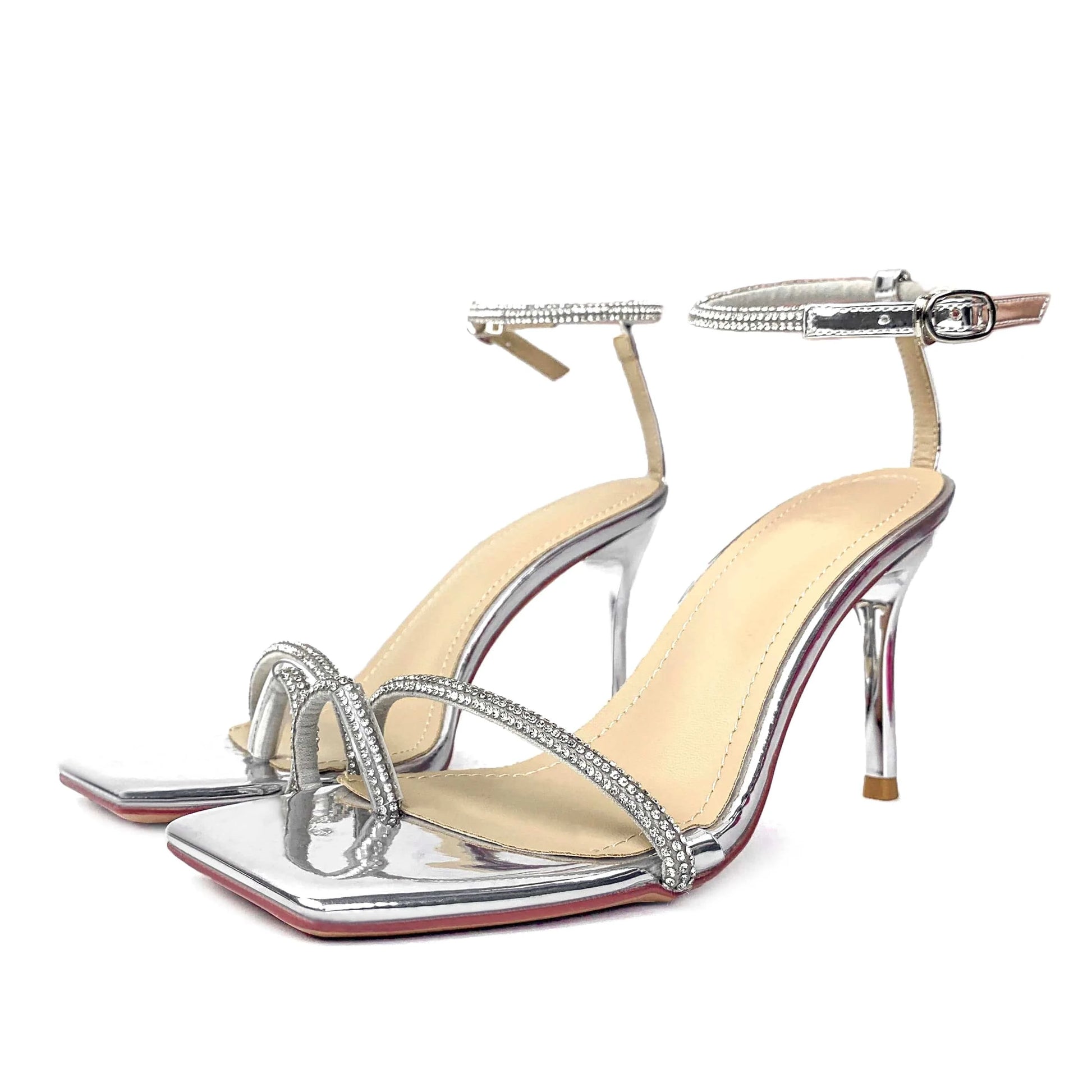 Design new dress formal Shiny Rhinestone Women's high heel shoes office wedding dinner party grace occupation banquet ladies