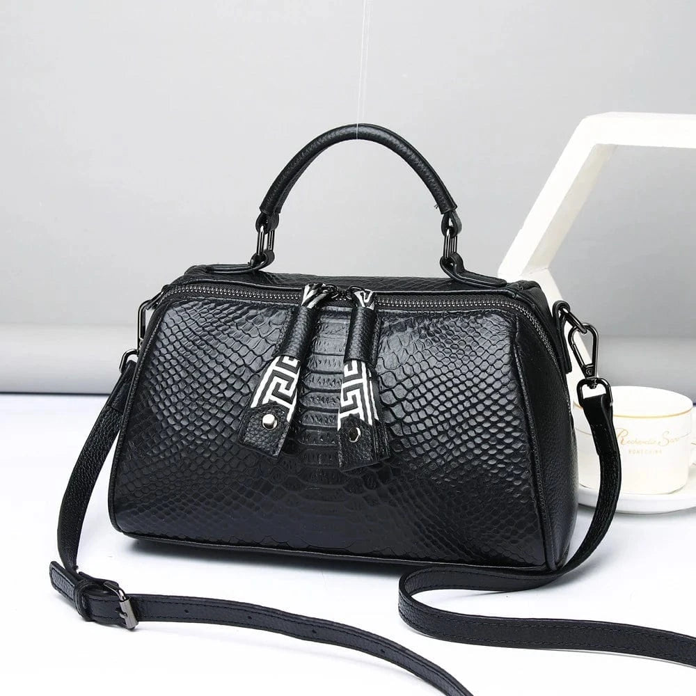 Designer Snakeskin Genuine Leather New Design Ladies Shoulder Hand Crossbody Bags Woman Cheap Price Handbags For Woman 2024