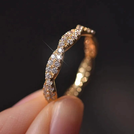 Diamond Ring 925 Jewelry Bijoux Femme Gemstone Anillos Mujer Bizuteria Rings Silver Color for Women 14K Gold Filled White Alloy