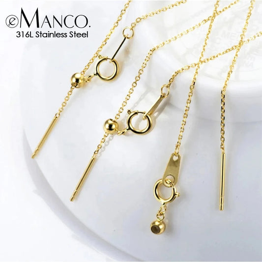 DIY Custom Layer Gold Anklet Stainless Steel Simple Barefoot Crochet Sandals Cuban Link Anklet Women Trendy Accessories Jewelry