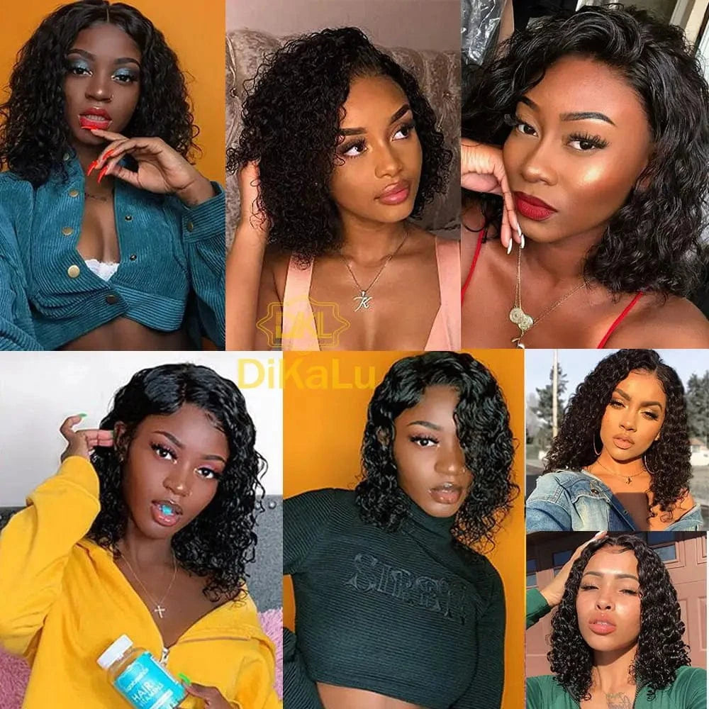 DKL Wholesale Factory Price Pixie Wig 13x4 Human Hair Lace Front 4x4 Short Wigs For Black Woman