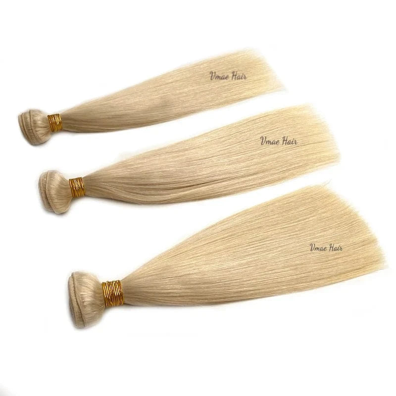 Double Drawn 613 Blonde Cuticle Aligned Hair Weft Bundles